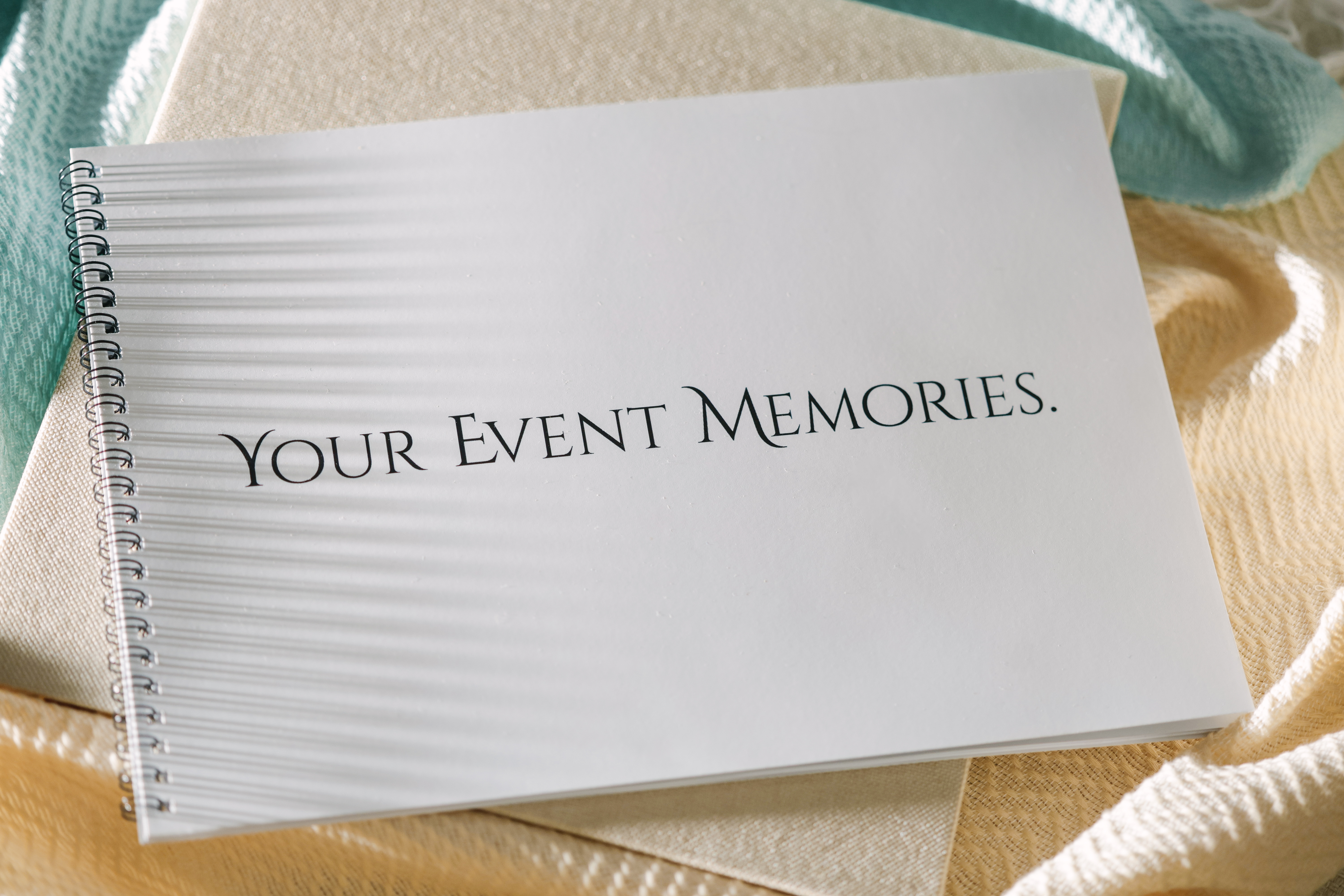 An actual custom wedding guestbook